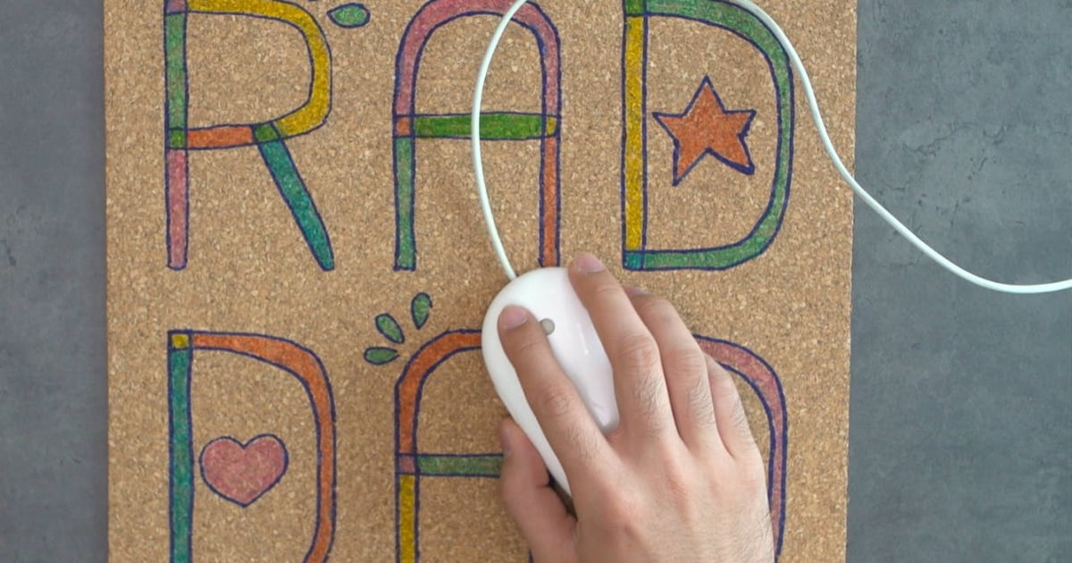Father's Day craft How to make a Rad Dad mouse pad Today's Parent