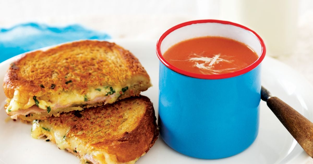 Monte Cristo Panini with Creamy Tomato Pesto Soup - Today's Parent