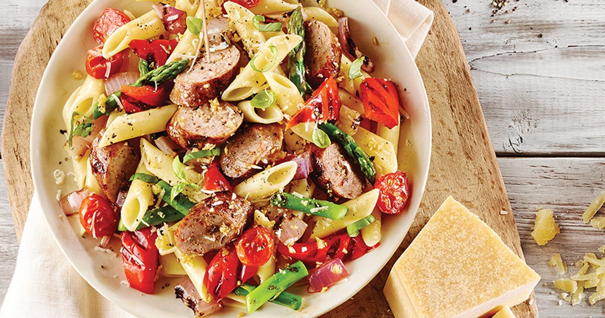 Turkey Sausage and Grilled Vegetable Penne Today's Parent