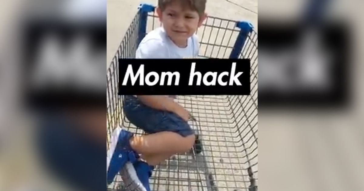 Calling all tired moms! This genius grocery cart hack will save your