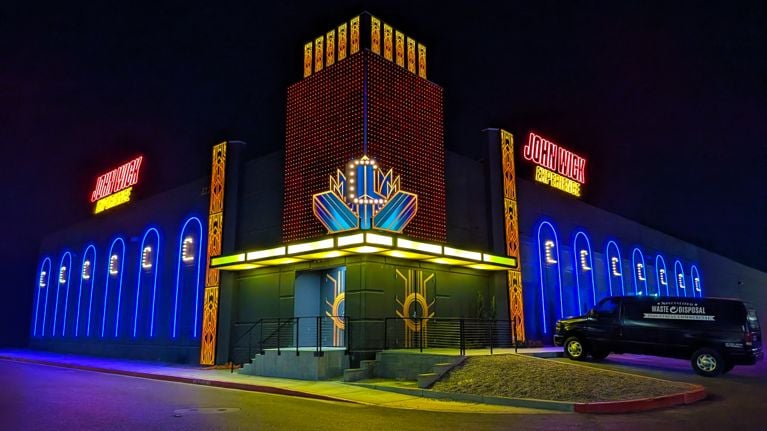 The exterior of the Las Vegas Continental facade