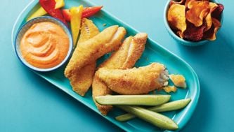 Crispy cornmeal perch
