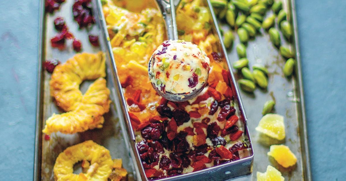 Easy and healthy colourful dried fruit ice cream recipe Today's Parent