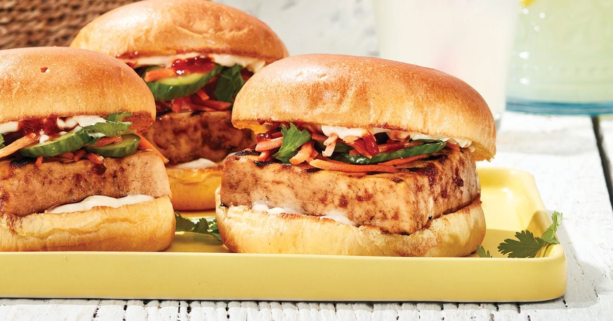 Grilled tofu banh mi burger recipe Today's Parent