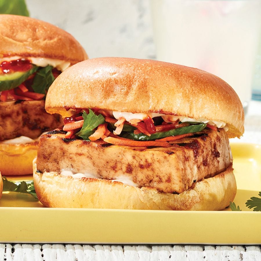 Grilled tofu banh mi burger-image