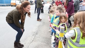 Watch how Duchess Kate responded when a little boy asked if she's a prince