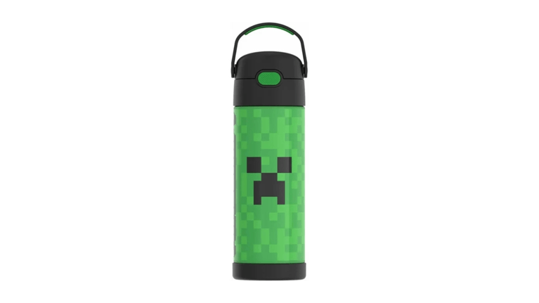 Green Minecraft Thermos Kids Stainless Steel Bottle