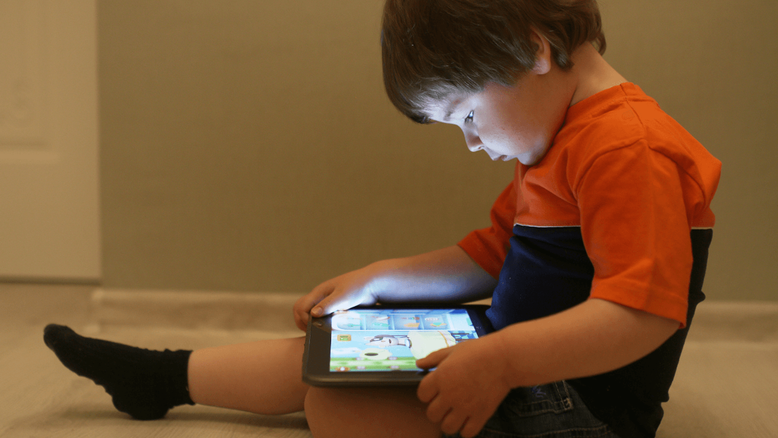 Modern family finding balance between screen time and real-world activities