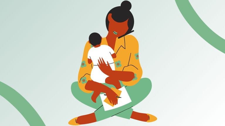 Graphic titled “How to protect yourself before maternity leave” with a list of five preparation tips, including backing up documents, keeping a paper trail, knowing your rights, getting legal advice, and lining up emotional support. An illustration of a mother holding a baby and working on a laptop appears in the bottom right. Back up your documents Send yourself copies of performance reviews, key files and emails, just in case. Keep a paper trail Take notes, screenshots and record conversations, if you sense a layoff is possible. Know your rights Download the My Parental Leave guide from Moms At Work. Don’t sign anything without legal advice If let go, speak to a lawyer before agreeing to any severance terms. (Hudson Sinclair Law Firm provides free legal consults for anyone who has been laid off or terminated on mat leave or while pregnant.) Line up emotional support Talk to a therapist or career coach to help process the emotional impact.