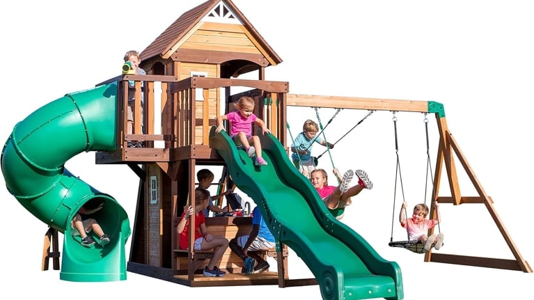 Backyard Discovery Cedar Cove Wood Swing Set