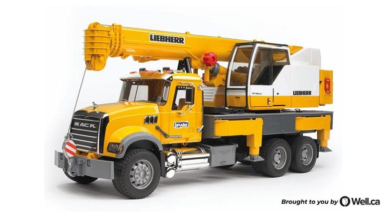 Bruder Toys Mack Liebherr Crane Truck
