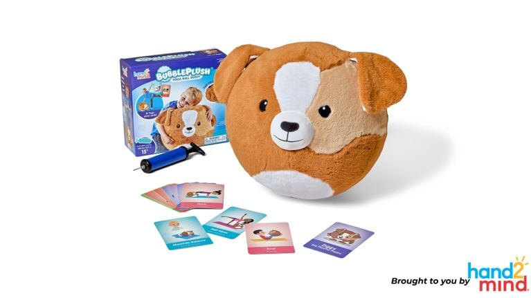BubblePlush ™ Yoga Ball Buddy, Puppy