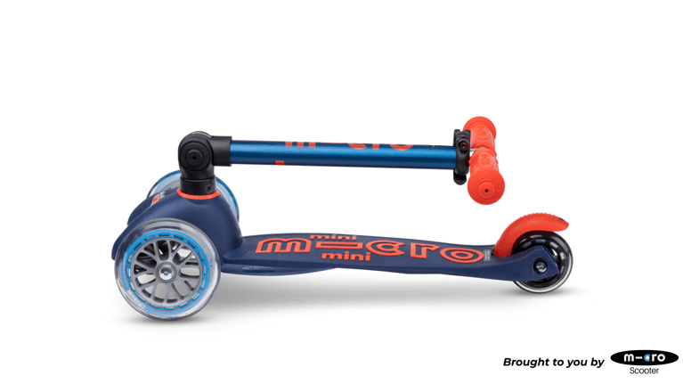 Micro Mini Foldable LED Scooter