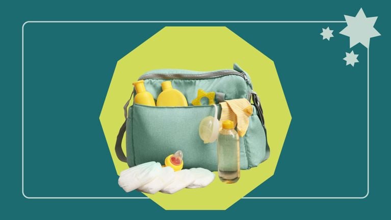 An illustration of a soft-pack dispenser of fragrance-free baby wipes. Essential for diaper changes and cleaning messy hands or faces on the go.