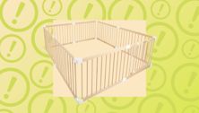 HARPPA Wooden Baby Playpen Gate Recalled Due To Choking And Injury Hazards