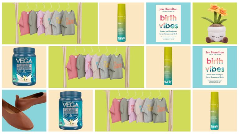 Attitude Sunly SPF 50+ mineral sunscreen spray in a yellow and teal gradient 85g canister.
