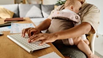 New Research Shows Working Moms Are Doing Two Jobs At Once