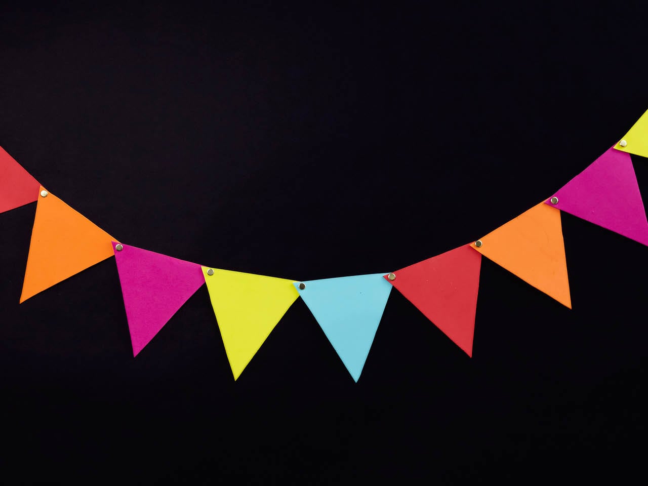 colourful foam banner