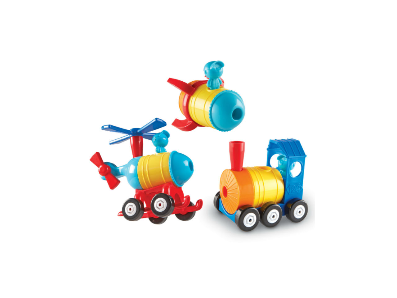 Review: 1-2-3 Build It! Rocket-Train-Helicopter - Today's Parent