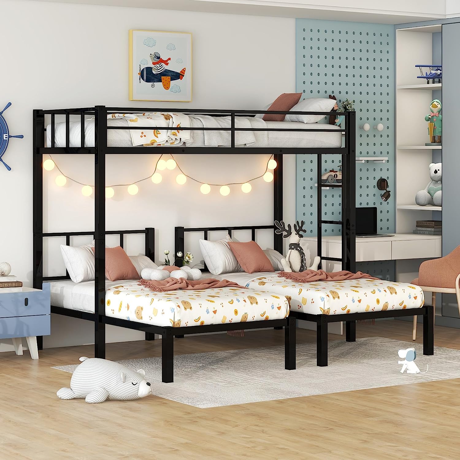 Better homes and gardens deals tristan triple bunk bed