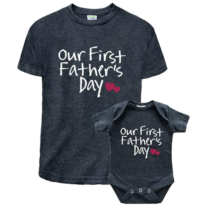 Our First Father’s Day Dad and Baby Matching Set