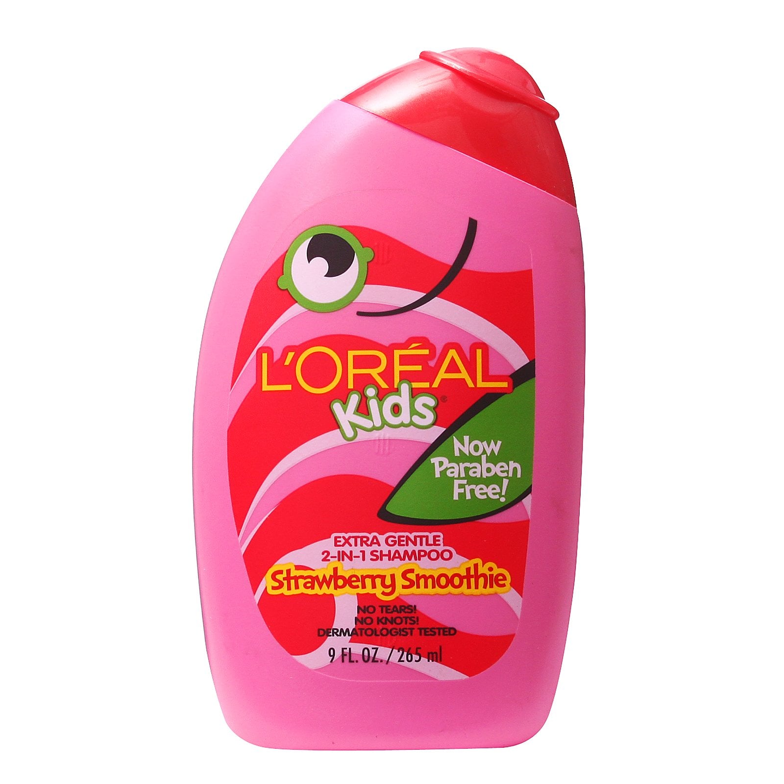 L'Oréal Kids Shampoo, Strawberry Smoothie 2-In-1 Extra Gentle, Fun, High Quality, Gnetle, Parabon Free, 265 mL