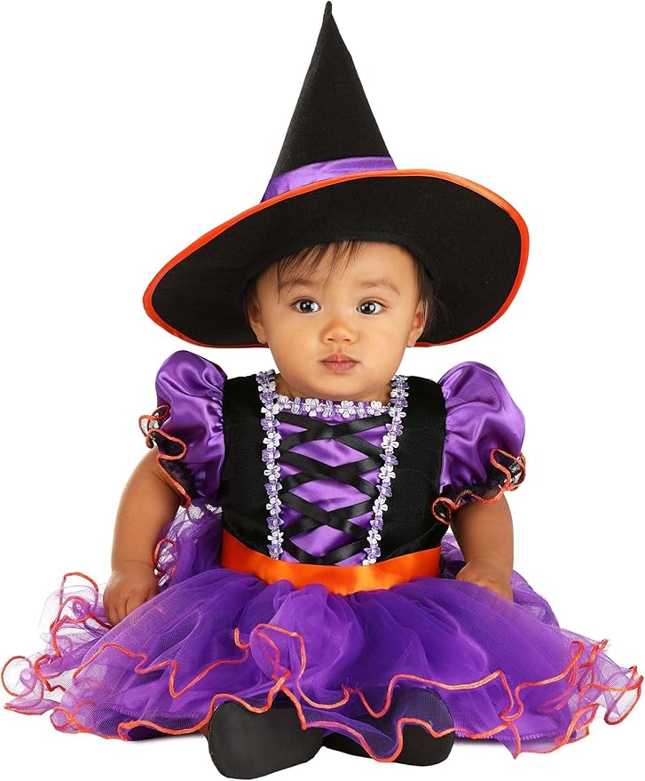 Baby Satin Velour Witch Costume