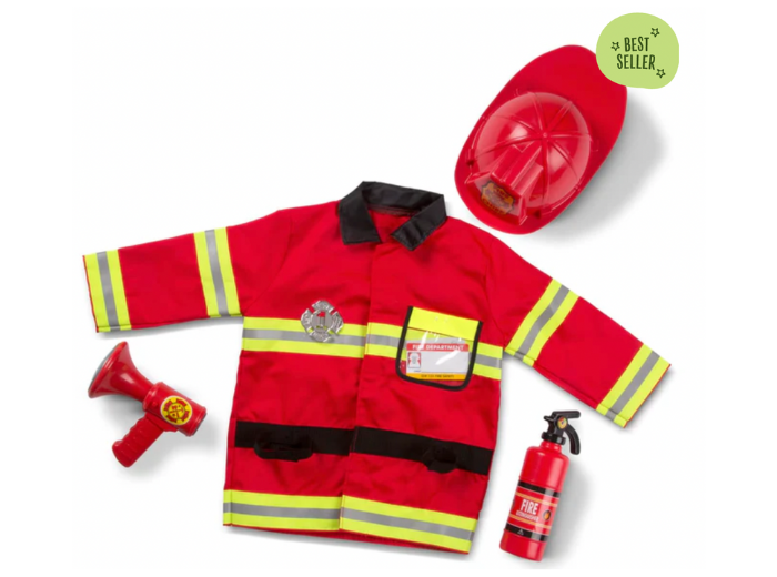 Melissa & Doug Fire Chief Role Play Costume Set