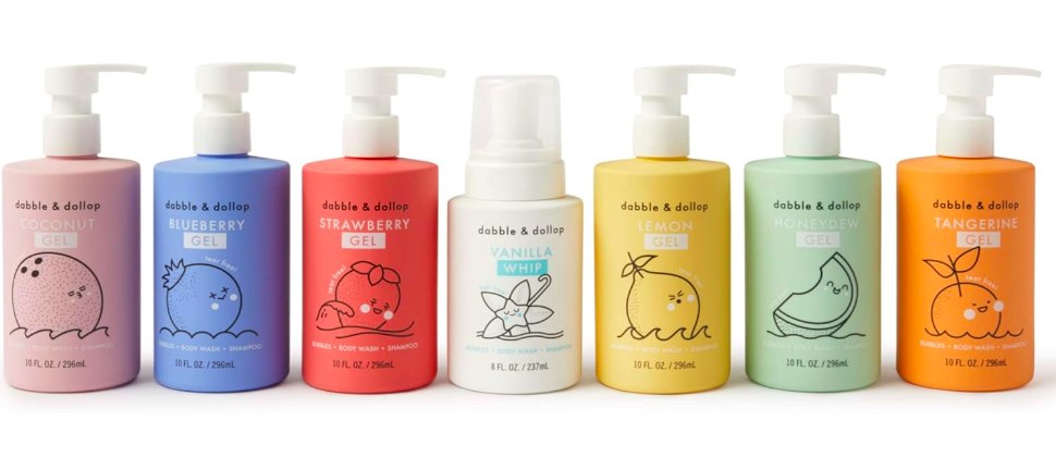 Dabble & Dollop Rainbow of Bubbles is one of the best luxury baby gifts 2024