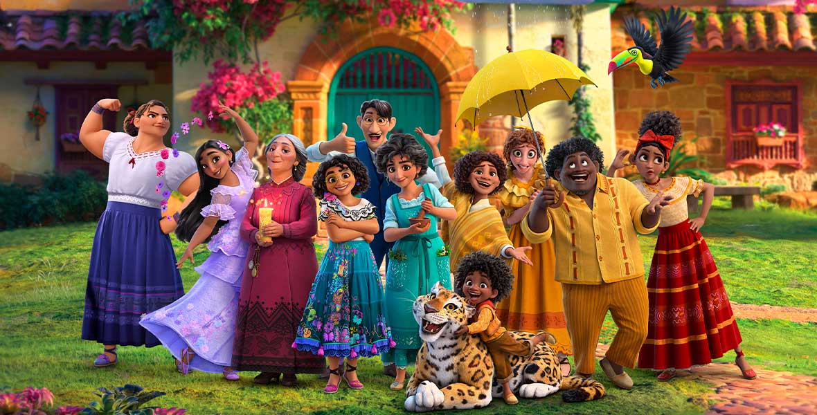The Madrigal family from Encanto.