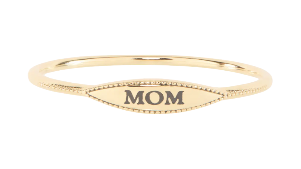 Catbird City Moon Gold Signet Ring