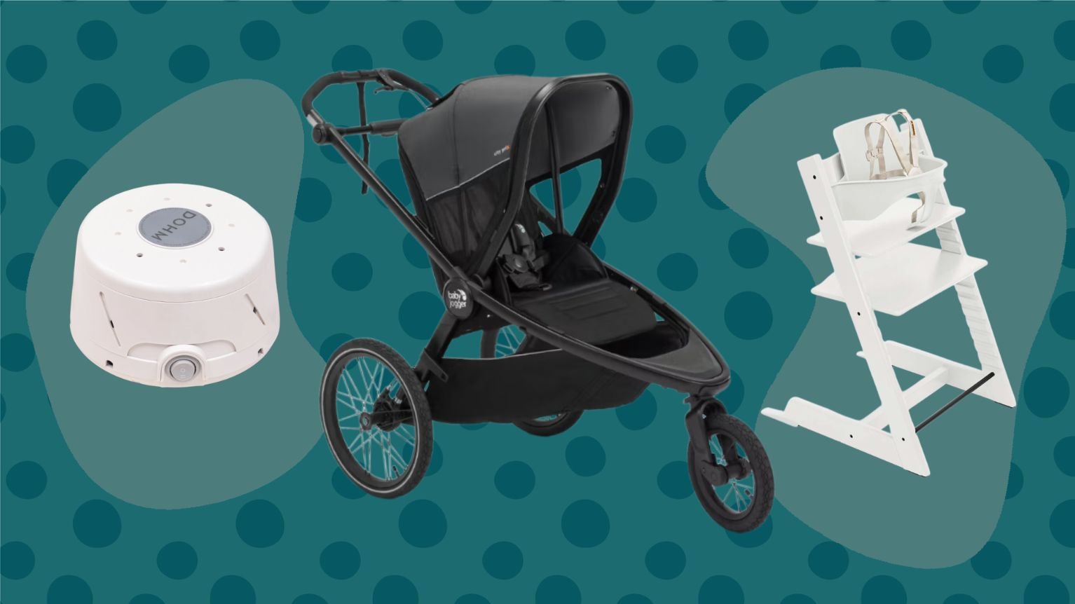 Babyquip Review: Stokke high chair, Baby jogger stroller and Dohm noise machine