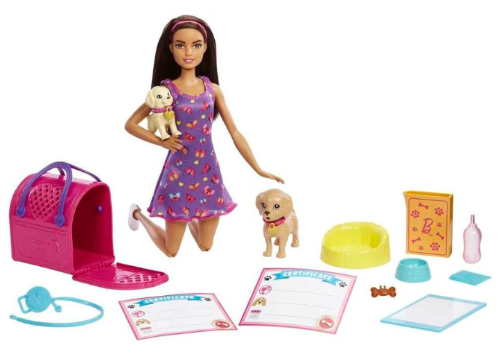 Barbie Pup Adoption Doll & Accessories Set