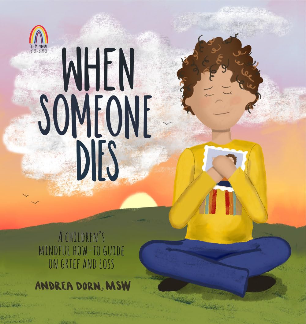 A children's book cover (When Someone Dies")