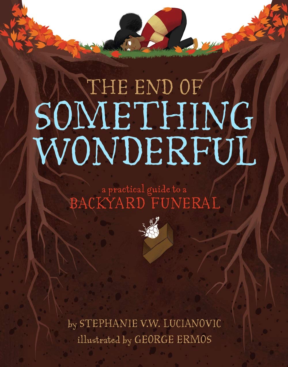 A children's book cover ("The End of Something Wonderful")