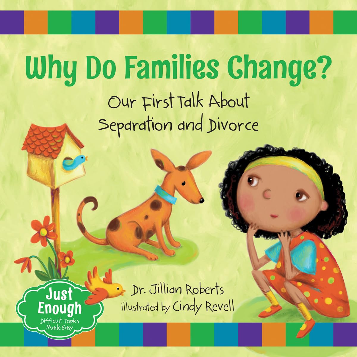 A children's book cover ("Just Enough")