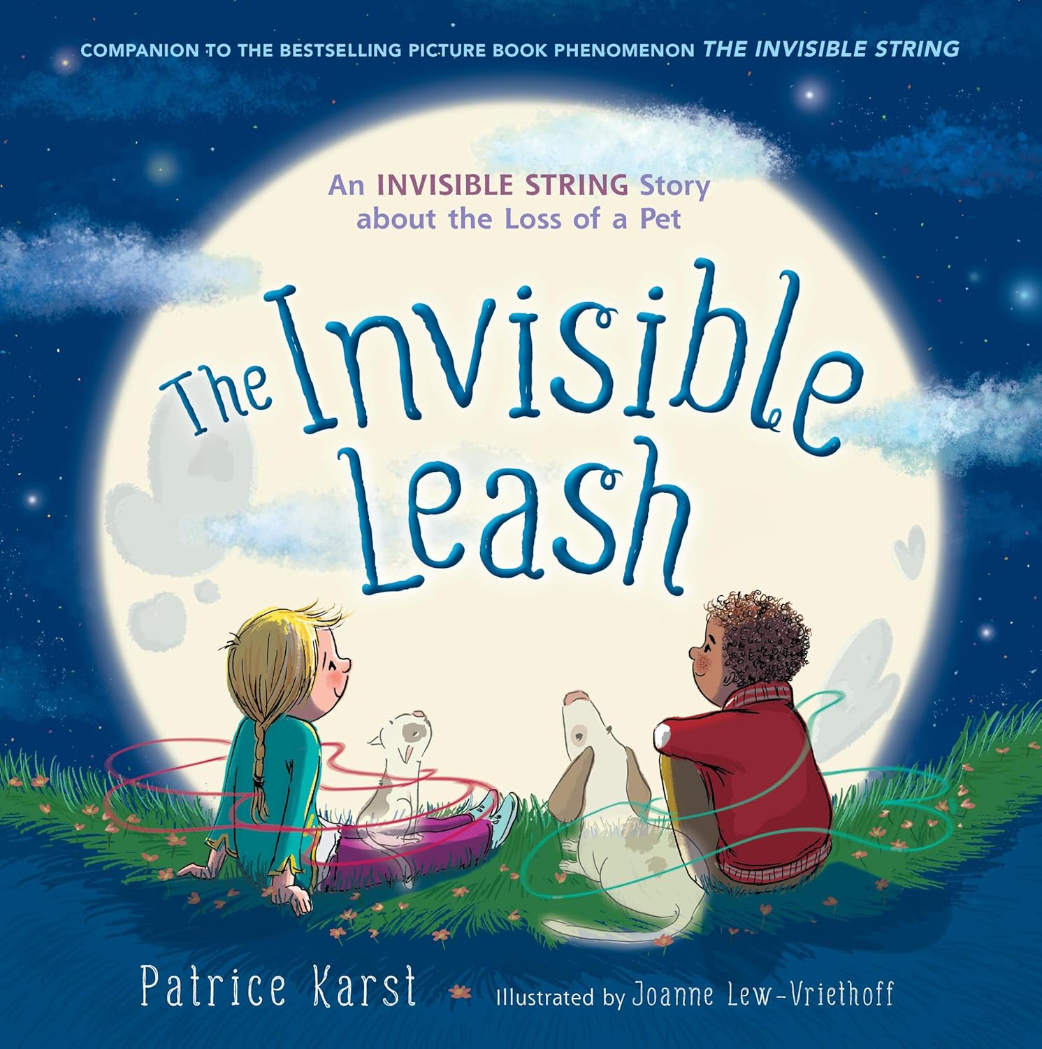 A book cover ("The Invisible Leash")