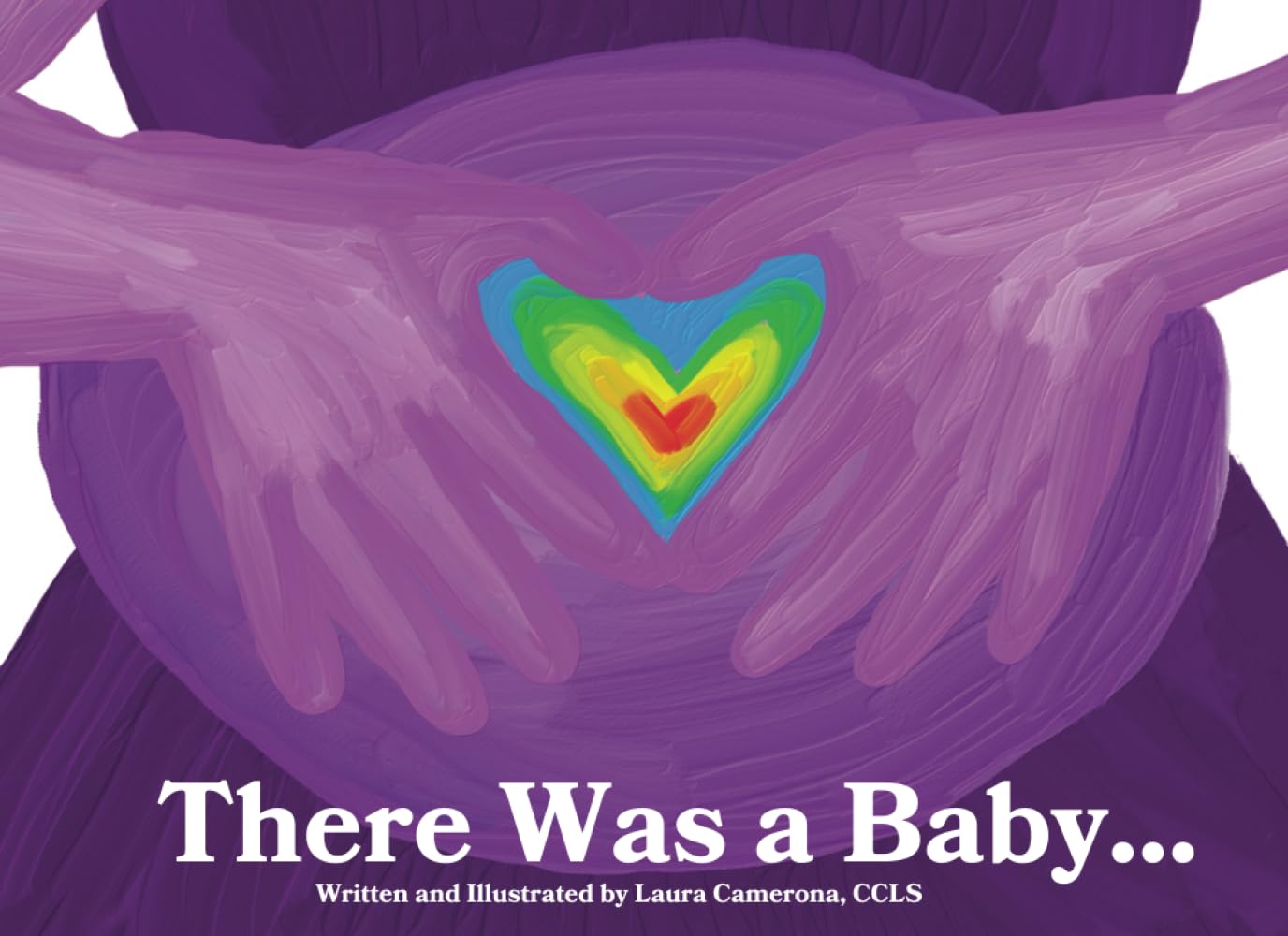 A children's book cover ("There Was A Baby...")