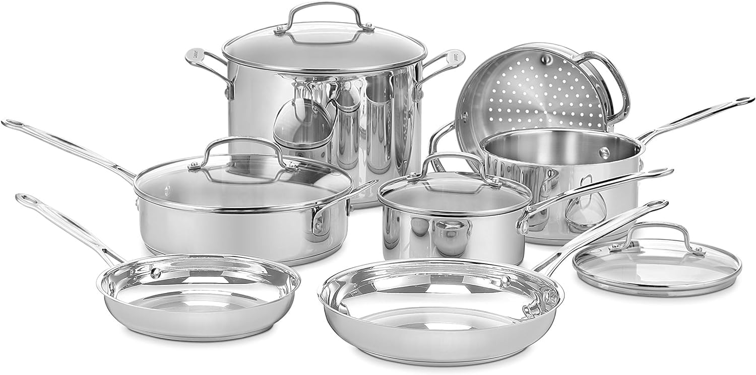 Cuisinart Chef's Classic 11-Piece Stainless Steel Pots and Pans Set