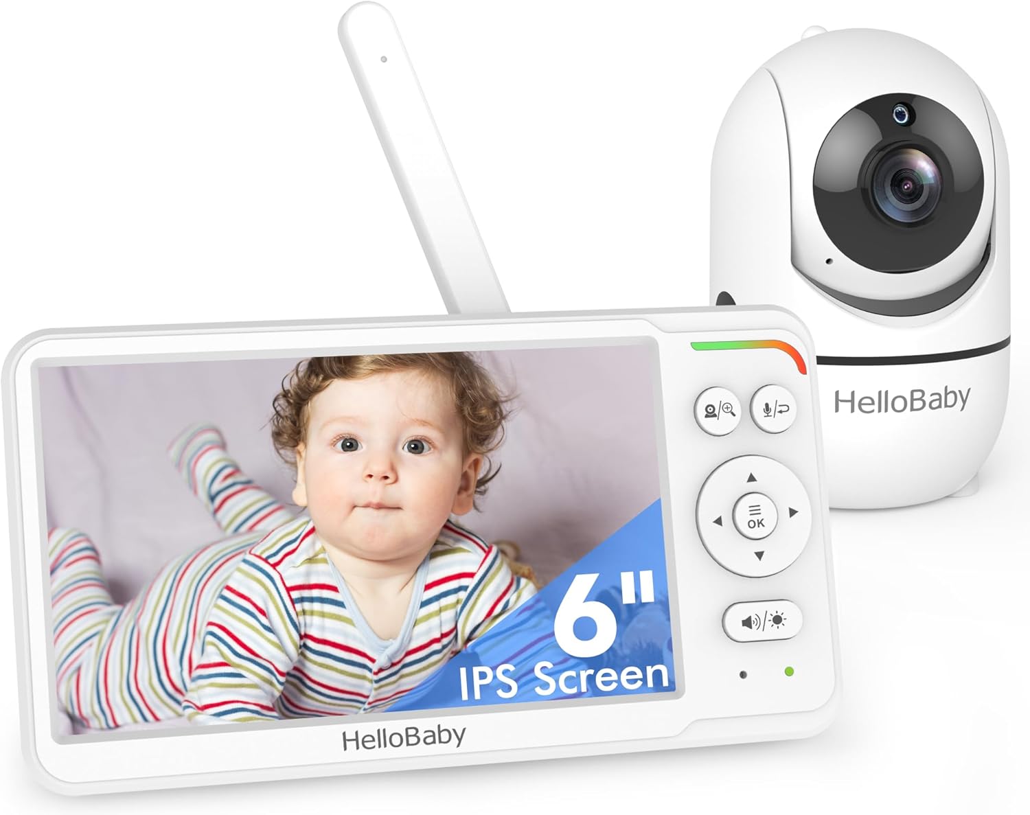 HelloBaby No Wi-Fi Baby Monitor 6"