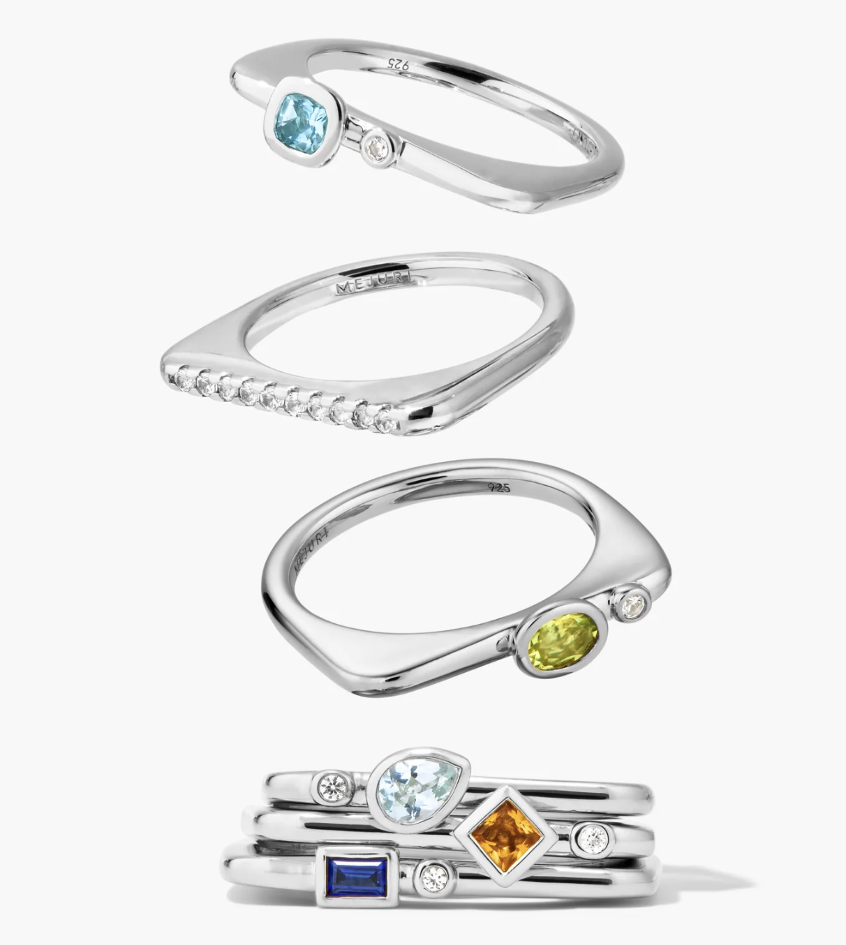 Mejuri Stacking Rings
