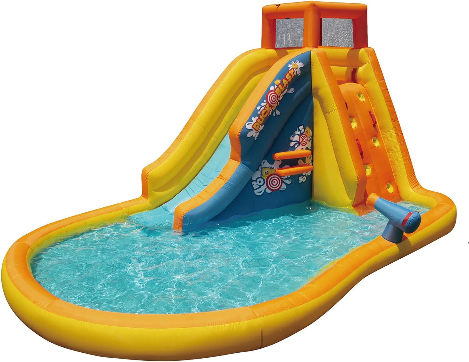 BANZAI Giant Inflatable Duck Blast Water Park