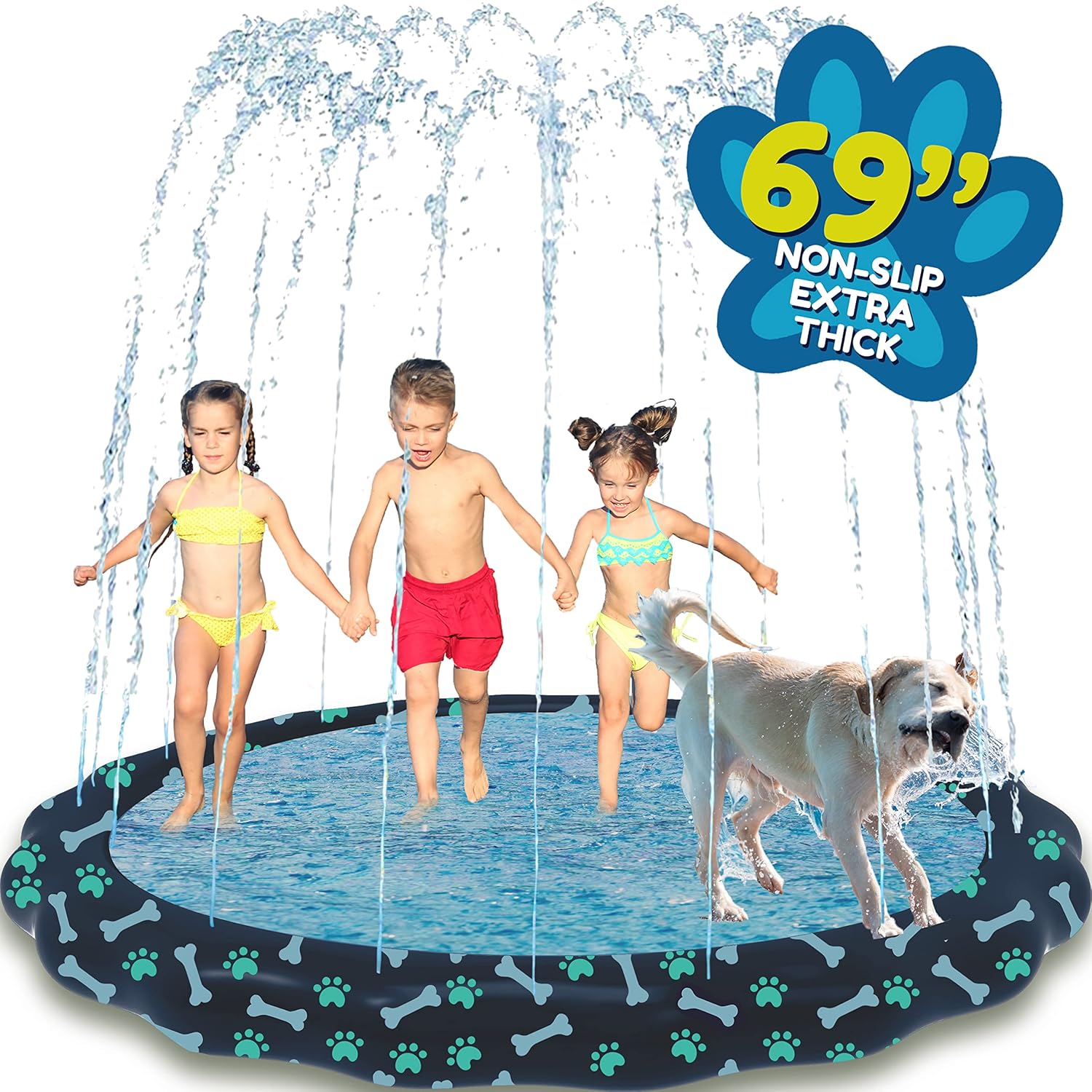 SplashEZ Non-Slip Splash Pad for Kids & Dogs