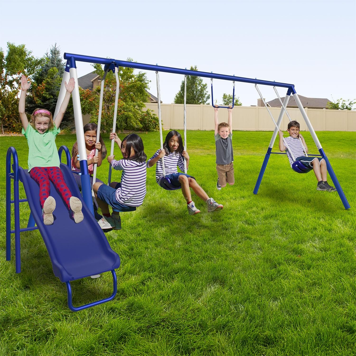 Sportspower Arcadia Metal Swing Set for Kids